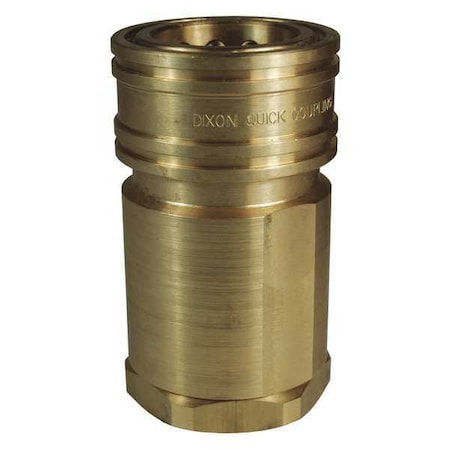 Dixon 12HF12-B - Quick Connect Coupler, H Series Hi-Volume, Female NPT, 1-1/2 in, Brass