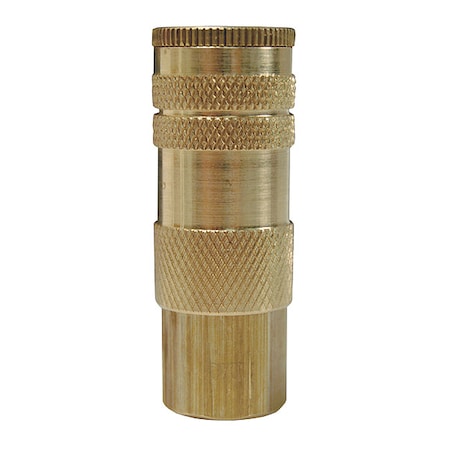 Dixon DC28 - Quick Connect Air Coupler, Lincoln Interchange, 1/4 in FNPT, Brass