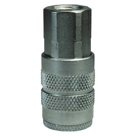Dixon 3FS3-S - F Series Manual Coupler, 3/8 in Hose Barb, 3/8 in Body, Stainless Steel