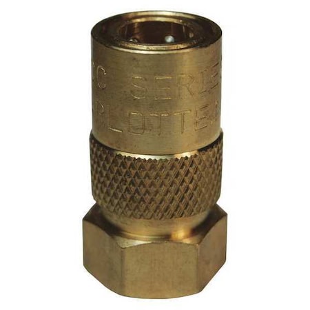 Dixon 4CMF4-B-E - CM Unvalved Coupler, 1/2", Fem NPTF, 1/2"