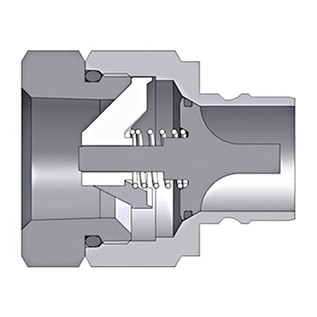 Dixon V2M2 - V-Series Valved Plug,1/4",MNPTF 1/4"