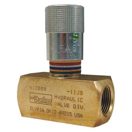 Dixon BN800 - Series N Flow Control Valve,Brass,1/2"