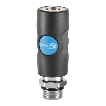 Prevost ISI 081251 - Industrial Safety Coupler, 1/4 in MNPT