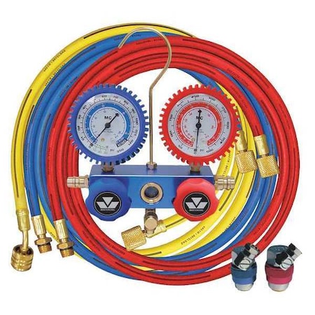 Mastercool 87772G - Gauge Set,A/C 134 A,Alum 72"