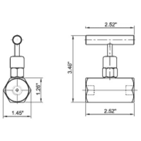 Williams 8V38N - Williams Shut-Off Valve,3/8" F Port