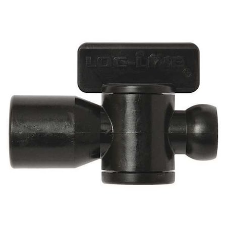 Loc-Line 29453-BLK - Female NPT Valve,Black,1/4",PK10
