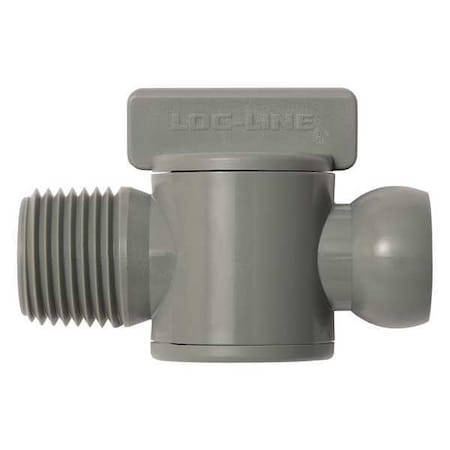 Loc-Line 39852-G - Male NPT Valve,Gray,1/2",PK10