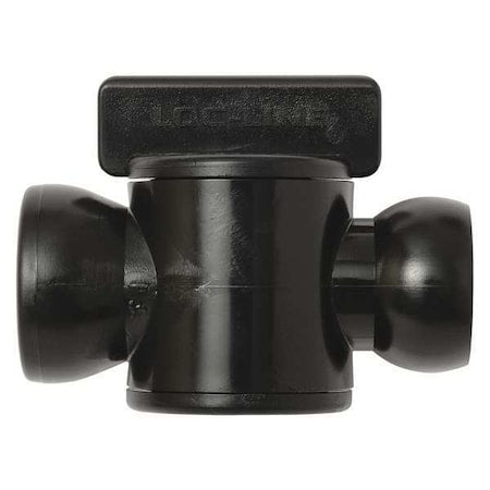 Loc-Line 39854-BLK - In-Line Valve,Black,1/2",PK10