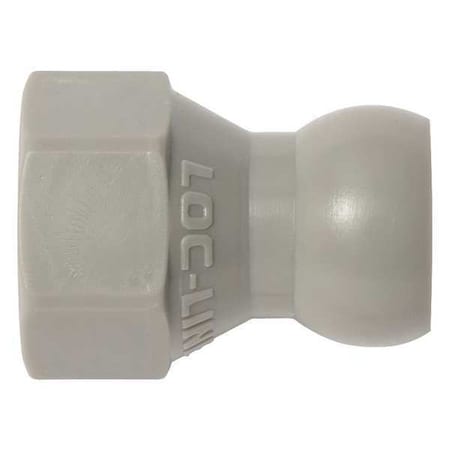 Loc-Line 49434-G - SAE Flare Nut Adapter,Gray,1/4",PK20