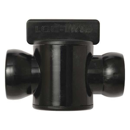 Loc-Line 69558-BLK - In-Line Valve,Black,3/4",PK10