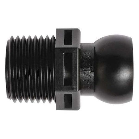 Loc-Line 59877-BLK - BSPT Connector,Black,1/2",PK50
