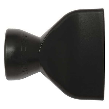Loc-Line 59898-BLK - Straight Flow Nozzle,Black,1-5/8",PK20