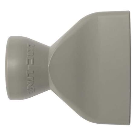 Loc-Line 59898-G - Straight Flow Nozzle,Gray,1-5/8",PK20