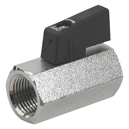 Jomar Valve 100-431 - 1/4" NPT Nickel Plated Brass Mini Valve