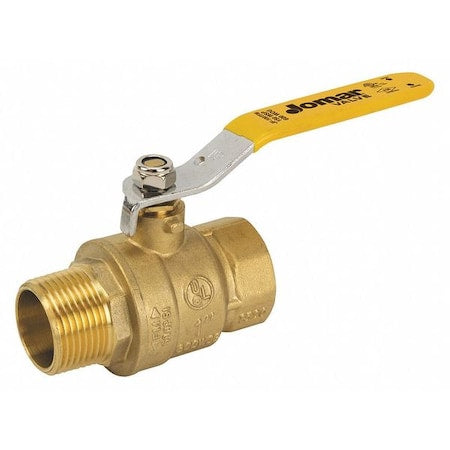 Jomar Valve JF-100TFM - Brass Ball Valve,MNPT,1"