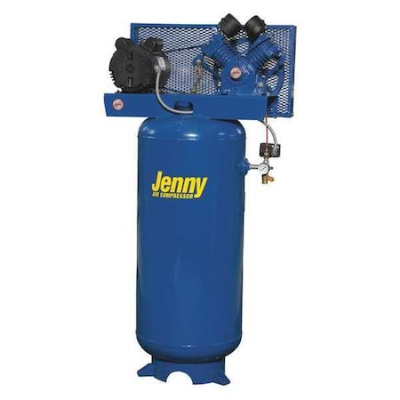 Jenny G5A-60V-208/1 - Air Compressor, Stationary, 17.8cfm, 125psi, Voltage: 208 V