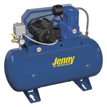 Jenny K15A-30UM-115/1 - Air Compressor, Stationary, 6.2cfm, 125 psi