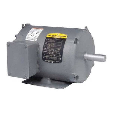 Baldor-Reliance M3457 - Three-Phase AC Induction Motor, 1/3 HP, 48 Frame, 230 V AC, 460 V AC Voltage, 3,450 Nameplate RPM