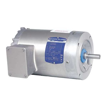 Baldor-Reliance VESWDM3546 - Three-Phase Washdown Motor, 1 hp HP, 56 C Frame, 230/460 V AC Voltage, 1,770 RPM Nameplate RPM