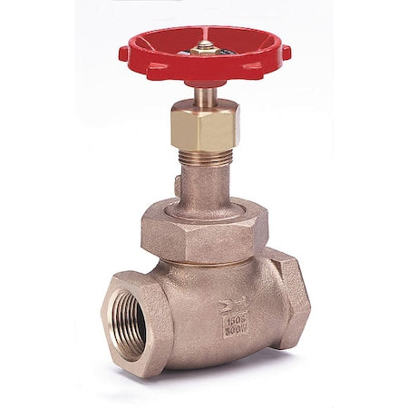 Milwaukee Valve 590T 1/2 - Globe Valve,1/2",Bronze,FNPT,300 psi