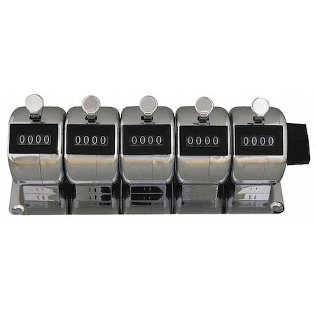 Enm M4505 - Counter,Hand Tally,5 Gang,4 Digits