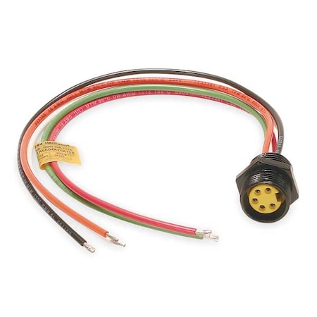 Brad Harrison 1R5004A20A120 - External Thread Receptacle,5,Female,8 A