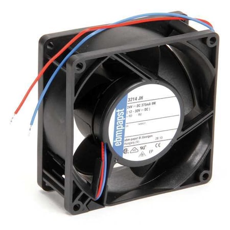Ebm-Papst 3214JH - Axial Fan, Square, 24 V DC, Fiberglass Reinforced Plastic, 3 5/8 in W.