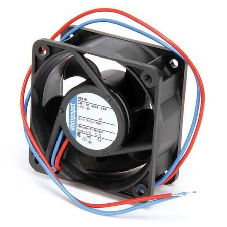 Ebm-Papst 624HH - Axial Fan, Square, 24 V DC, Fiberglass Reinforced Plastic, 2 5/16 in W.