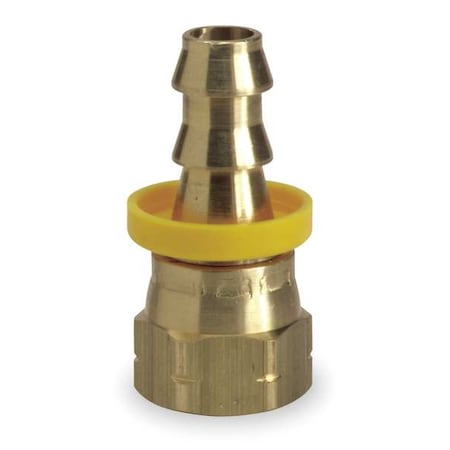Speedaire 5A248 - Push on Hose Fitting,1/2"x3/4",Barbx JIC