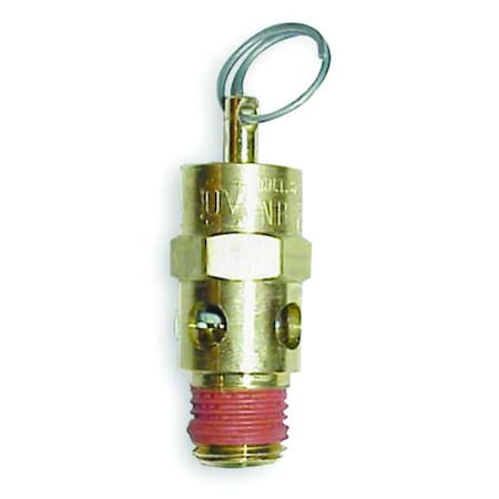Control Devices ST2512-1A075 - Air Safety Valve:, Soft Seat, 1/8 in (M)NPT Inlet (In.), 75 psi Preset Setting