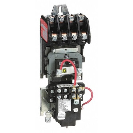 Square D 8903LXO40V02 - 120 VAC Mechanically Held Lighting Contactor 4 P 30 A