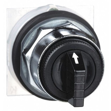 Schneider Electric 9001KS43B - Short Handle Selector Switch,Blk,3 Pos,30mm