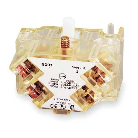 Schneider Electric 9001KA4 - Contact Block,1 NC/1 NO Late Open,30mm