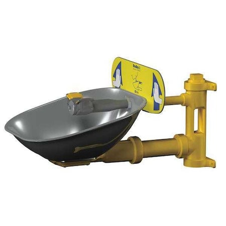 Bradley S19224B - Plumbed Eyewash, Wall Mount, Plumbed, 14 2/3 in H., 15 11/12 in W