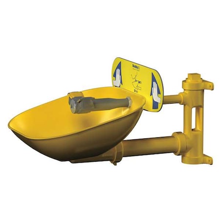 Bradley S19224EW - Plumbed Eyewash, Wall Mount, Plumbed, 14 2/3 in H., 15 1/2 in W