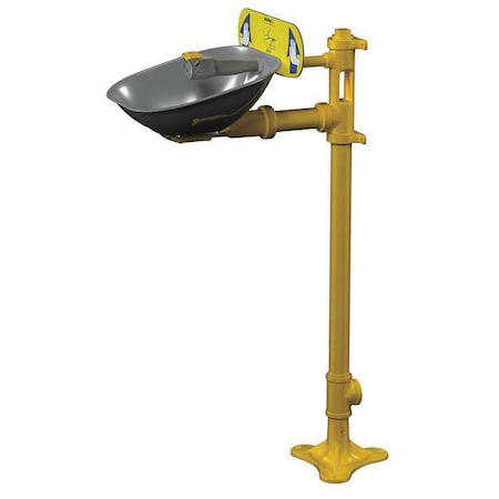Bradley S19214B - Plumbed Eyewash, Floor Mount, Plumbed, 41 1/2 in H., 15 1/2 in W