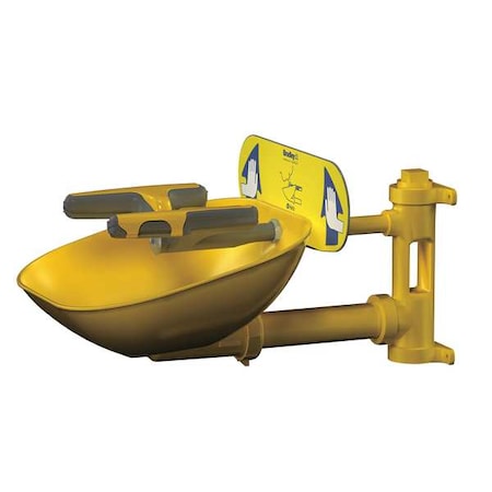 Bradley S19224FW - Plumbed Eyewash, Wall Mount, Plumbed, 14 2/3 in H., 15 1/2 in W