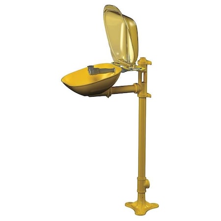 Bradley S19214PDC - Plumbed Eyewash, Pedestal Mount, Plumbed, 41 1/2 in H., 15 1/2 in W