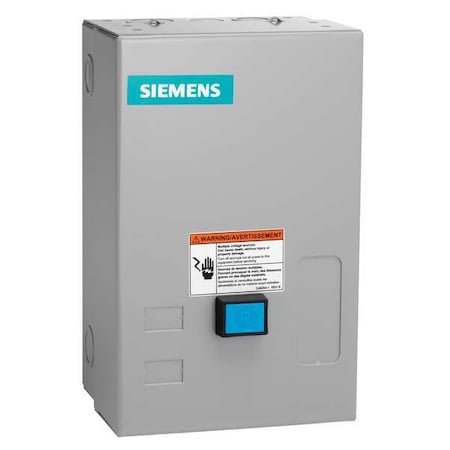 Siemens 14DUE32BA - NEMA Magnetic Motor Starter, Non-Reversing, 1 NO, 120 V-240 V AC, 3 P, Screw