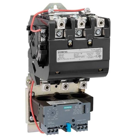 Siemens 14IUH32AH - NEMA Magnetic Motor Starter, Non-Reversing, 1 NO, 480 V AC, 3 P, Screw