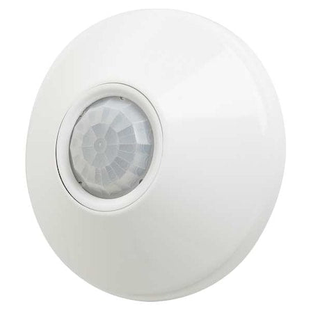 Sensorswitch CM 10 - Ceiling Mount Sensor, Occupancy, 0-10 V Dimming, Hard Wired, White, 2,463 sq ft, Fluorescent, Incandescent, LED
