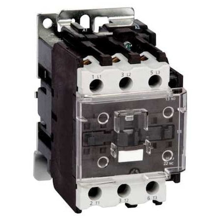 Dayton 6EAR7 - IEC Magnetic Contactor, 1 NC/1 NO, 120 V AC, 3 P, Non-Reversing, Screw