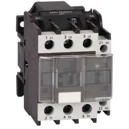 Dayton 6EAW3 - IEC Magnetic Contactor, 1 NO, 240 V AC, 3 P, Non-Reversing, Screw