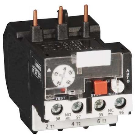 Dayton 6ECC0 - Overload Relay, 1 NC/1 NO, 2.5 A Min current, 4 A Max current