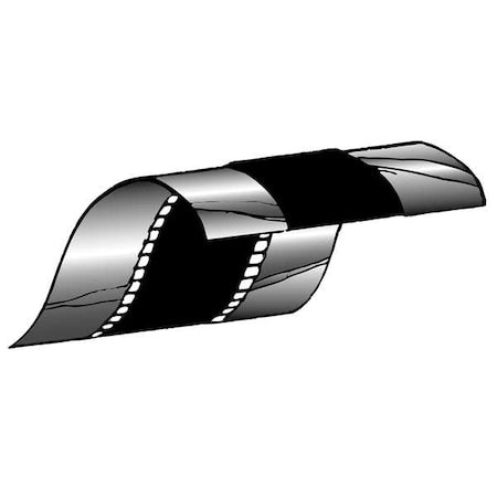 Ductmate GRPFC3HGA50 - Flexible Duct Connector,3 in W x 50 ft L, Polyester, 24ga Galvanized Steel, 200 F Max Temp,Power Lock