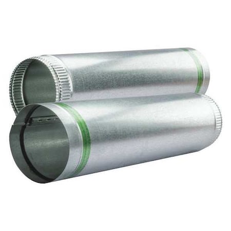 Greenseam GR60SPBGP14GA24 - Round Rigid Ducts, 14 in Duct Dia, Galvanized Steel, 24 ga GA, 60" L
