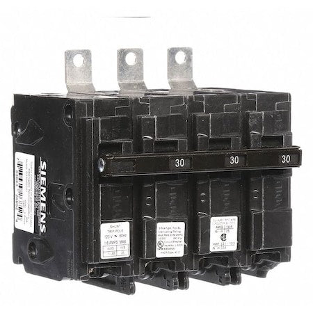 Siemens B33000S01 - Miniature Circuit Breaker, BL Series, 30 A, 3 Pole, 120/240 V AC, 10k A at 240 V AC