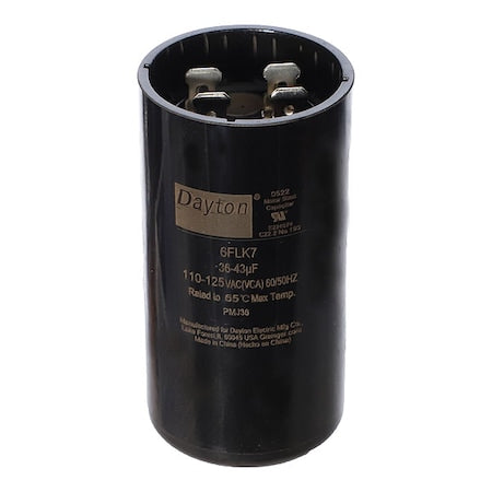 Dayton 6FLK7 - Motor Start Capacitor, Round
