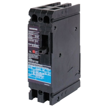 Siemens ED22B080 - Molded Case Circuit Breaker, ED2 Series, 80 A, 2 Pole, 240 V AC, 10k A at 240 V AC