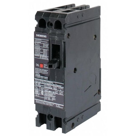 Siemens HED42B045 - Molded Case Circuit Breaker, HED4 Series, 45 A, 2 Pole, 480 V AC, 42k A at 480 V AC